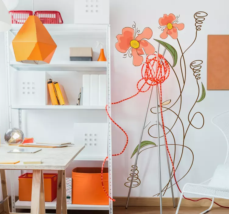 Muursticker kinderkamer planten - TenStickers