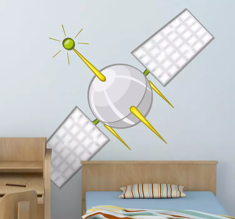 Muursticker Kinderkamer Satelliet - TenStickers
