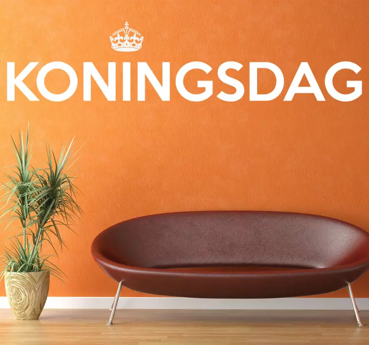 Muursticker Koningsdag - TenStickers