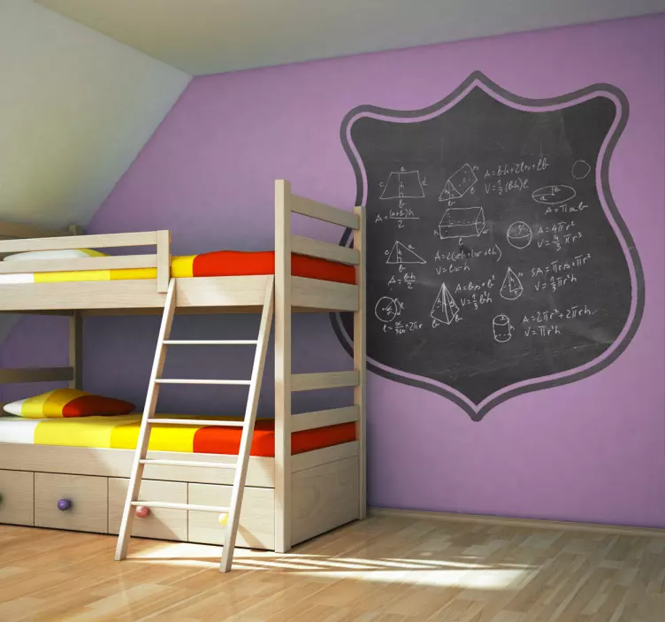 Muursticker krijtbord verkeersbord Interstate - TenStickers