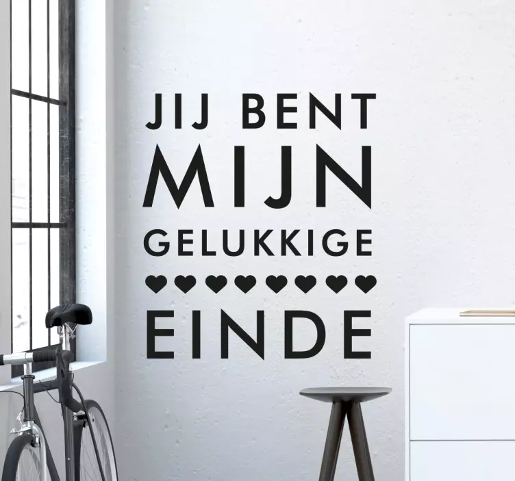 Muursticker Liefde Geluk - TenStickers