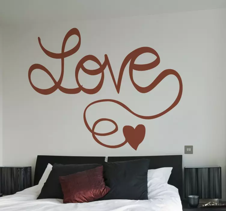 Muursticker Love met Hart - TenStickers