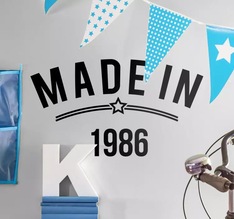 Muursticker Made in - TenStickers