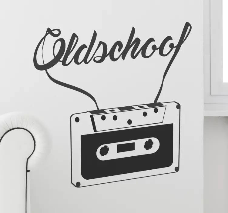 Muursticker Old School Casete - TenStickers