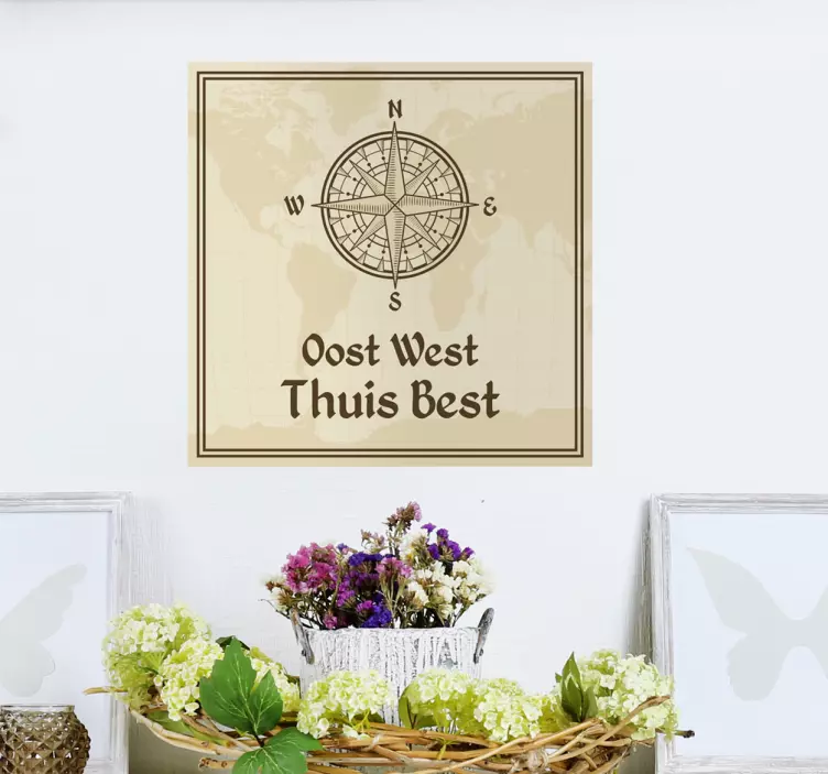 Muursticker oost west best - TenStickers