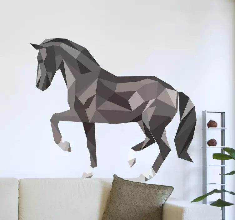 Muursticker Paard Modern en Abstract - TenStickers