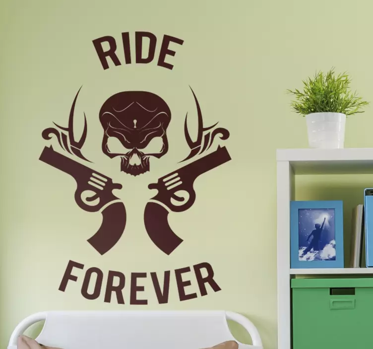 Muursticker ride forever - TenStickers