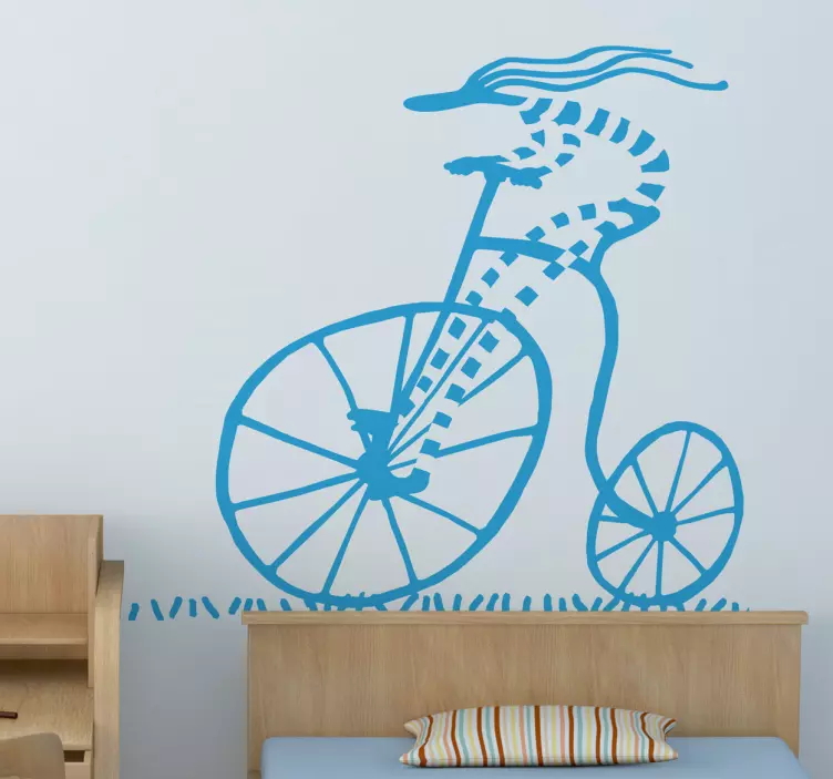 Muursticker Silhouet Fiets - TenStickers