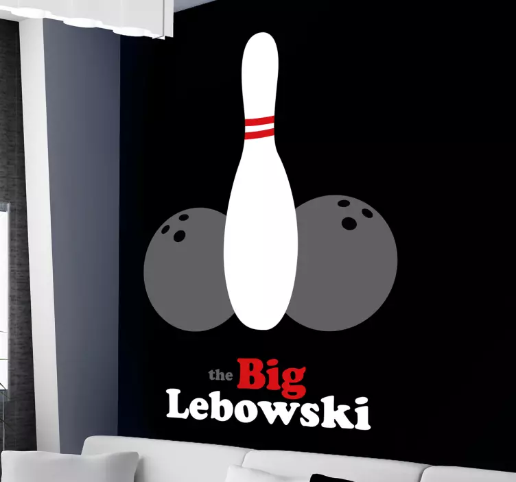 Muursticker The big Lebowski bowling - TenStickers