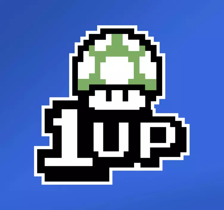 Muursticker videogames 1 up - TenStickers