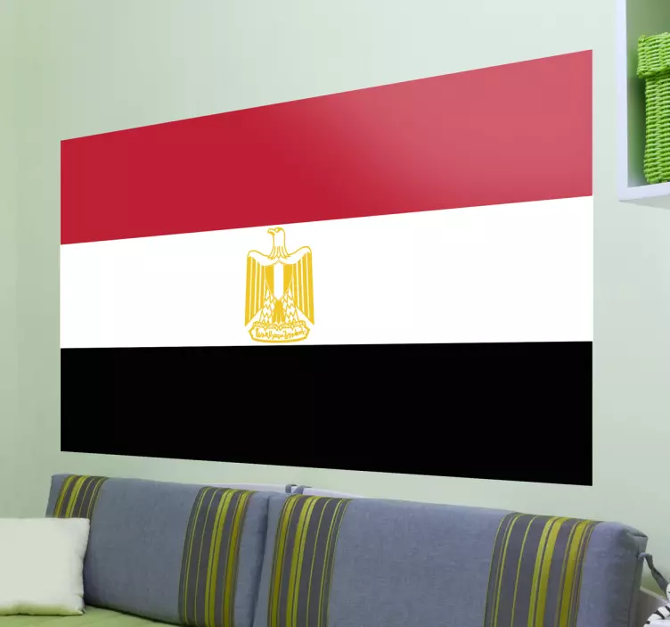 Muursticker vlag Egypte - TenStickers