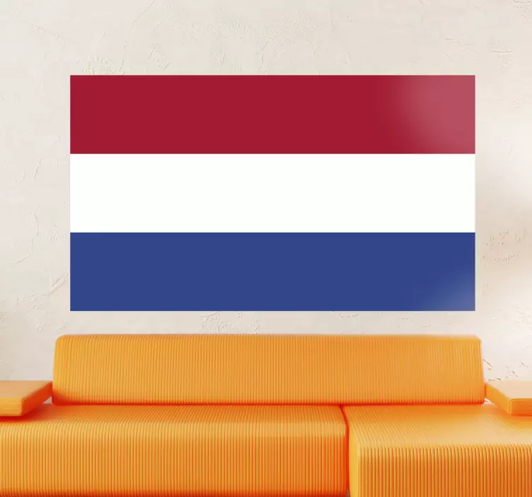 Muursticker woonkamer vlag Nederland - TenStickers