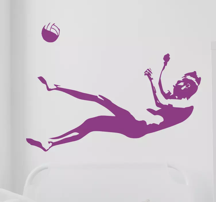 Muursticker volleybal speler - TenStickers