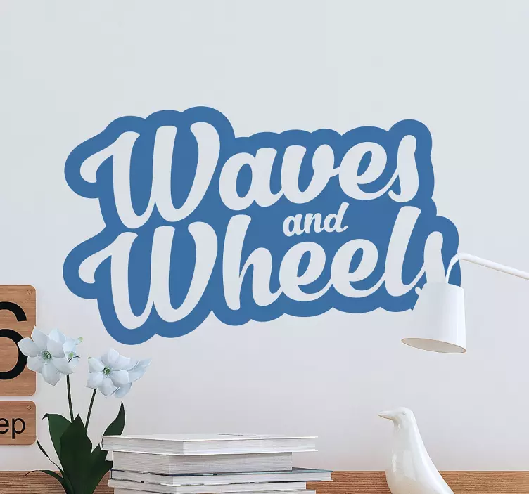 Muursticker Waves and Wheels - TenStickers