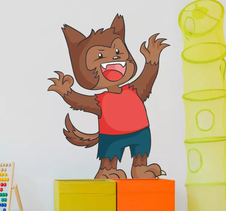 Muursticker Weerwolfje - TenStickers