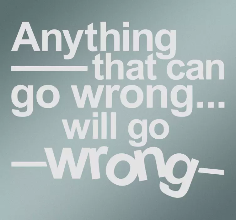 Muursticker wet van Murphy - TenStickers