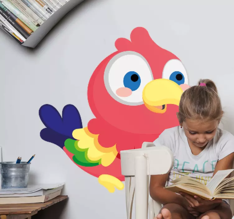 Stickers baby papegaai - TenStickers