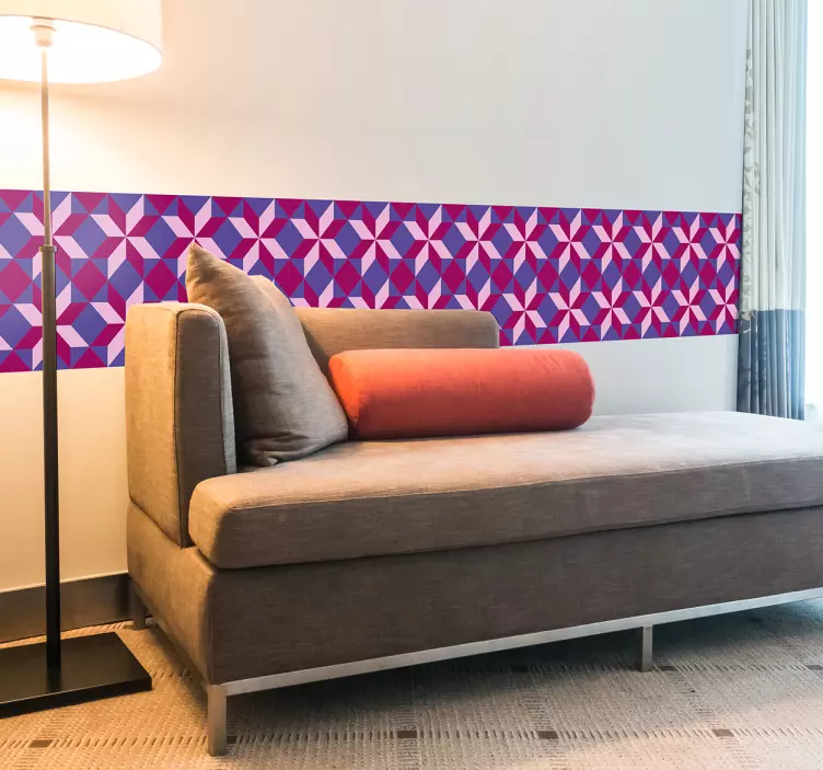 Behangrand stickers Geometrisch hydraulisch - TenStickers