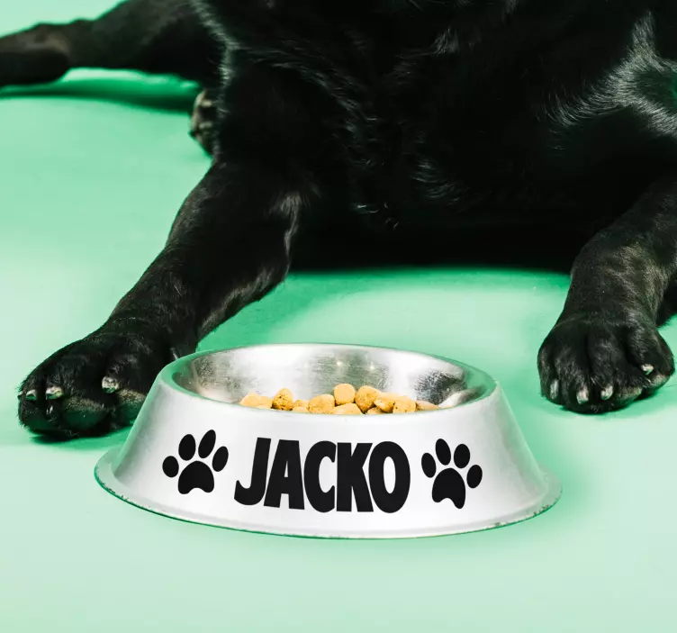 Dieren muursticker hondennaam - TenStickers