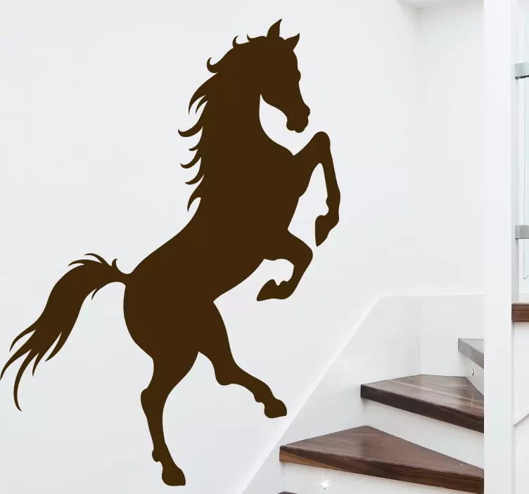 Muurstickers dieren Paard silhouet - TenStickers