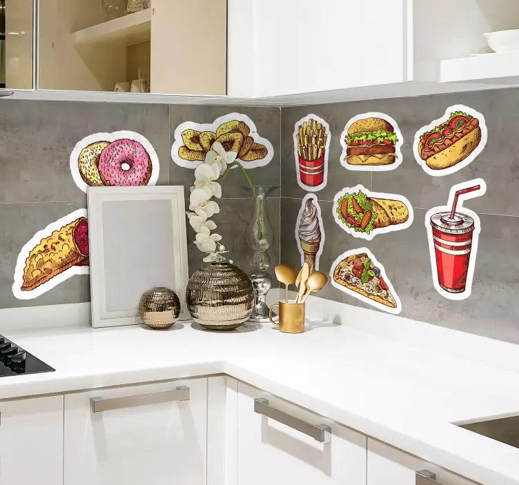 Muurstickers keuken Voedsel - TenStickers