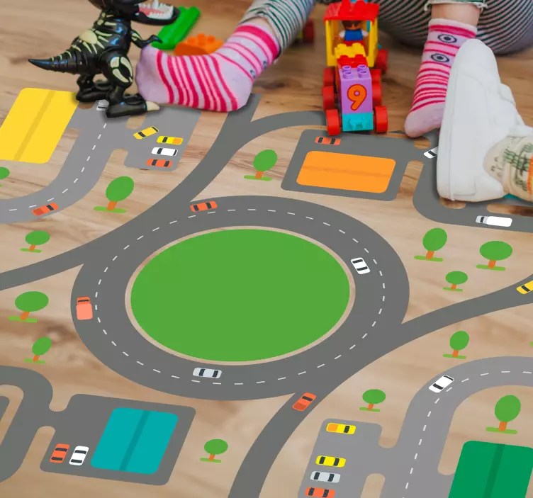 Kinderkamer sticker auto spel - TenStickers