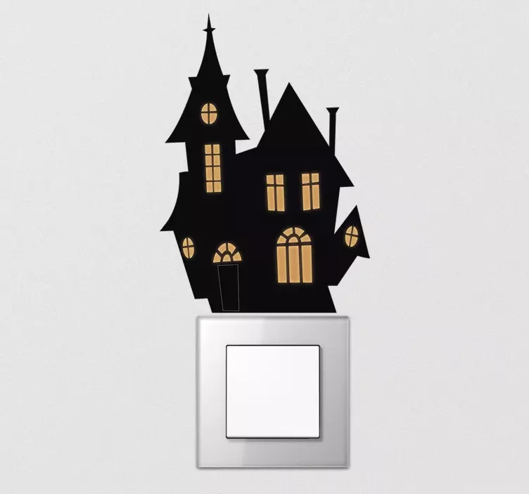 Muurstickers kinderkamer halloween huis - TenStickers