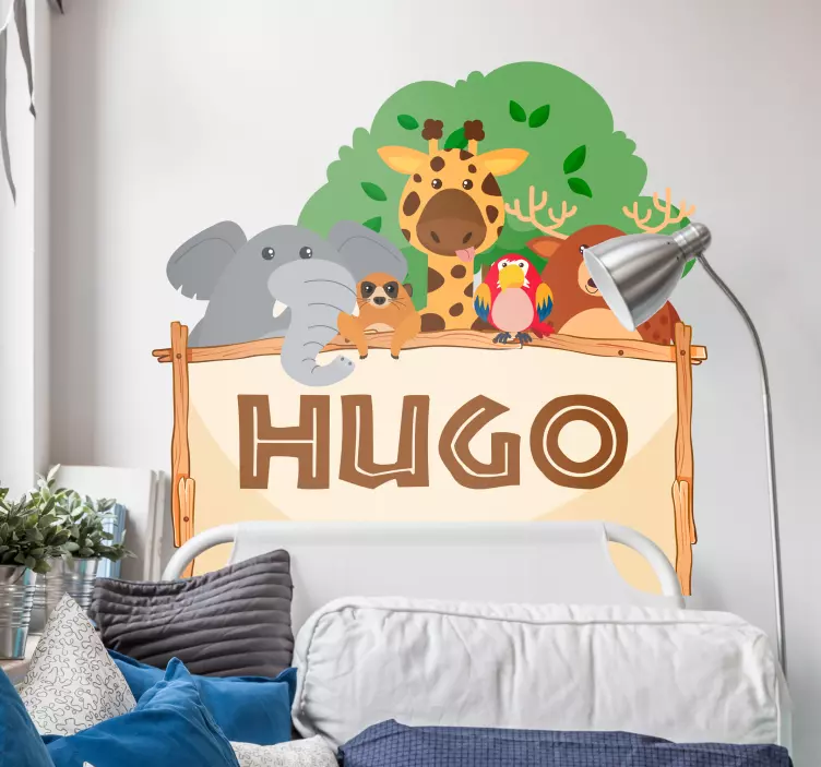 Muurstickers kinderkamer Jungle dieren - TenStickers