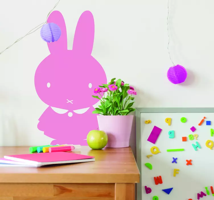 Muurstickers kinderkamer Nijntje konijntje roze - TenStickers