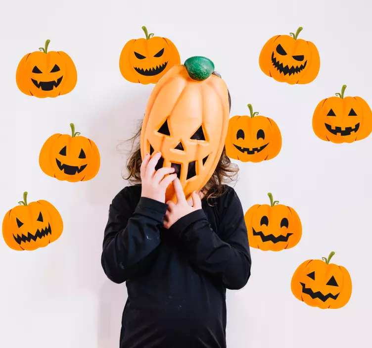Muurstickers kinderkamer Pompoen halloween - TenStickers