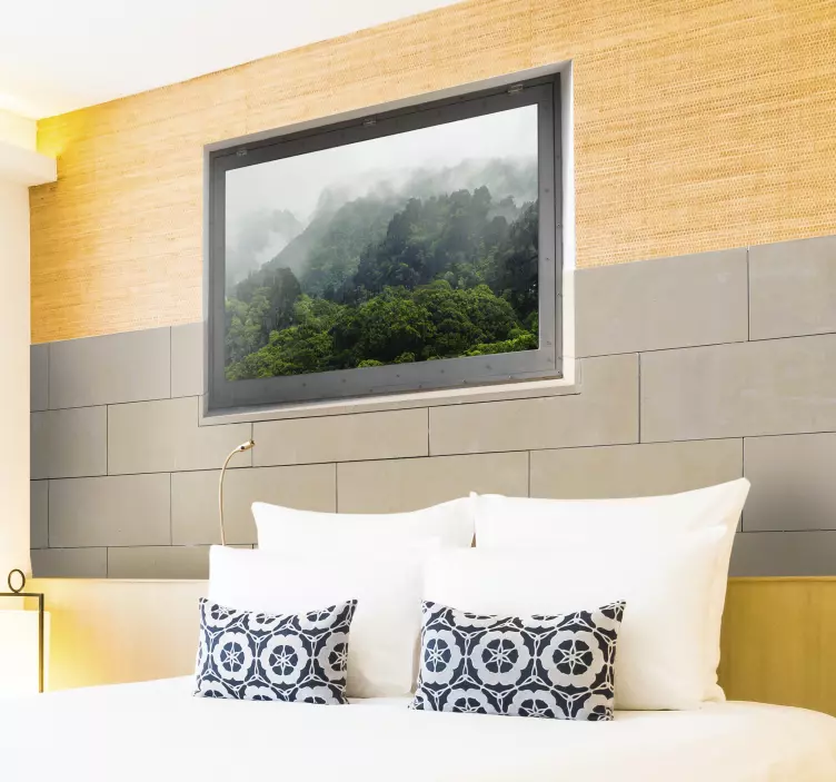 Muursticker fotobehang met aanpasbare foto - TenStickers