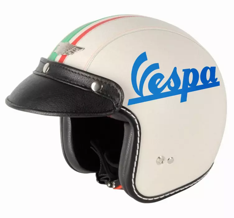 Helm stickers vespa logo - TenStickers