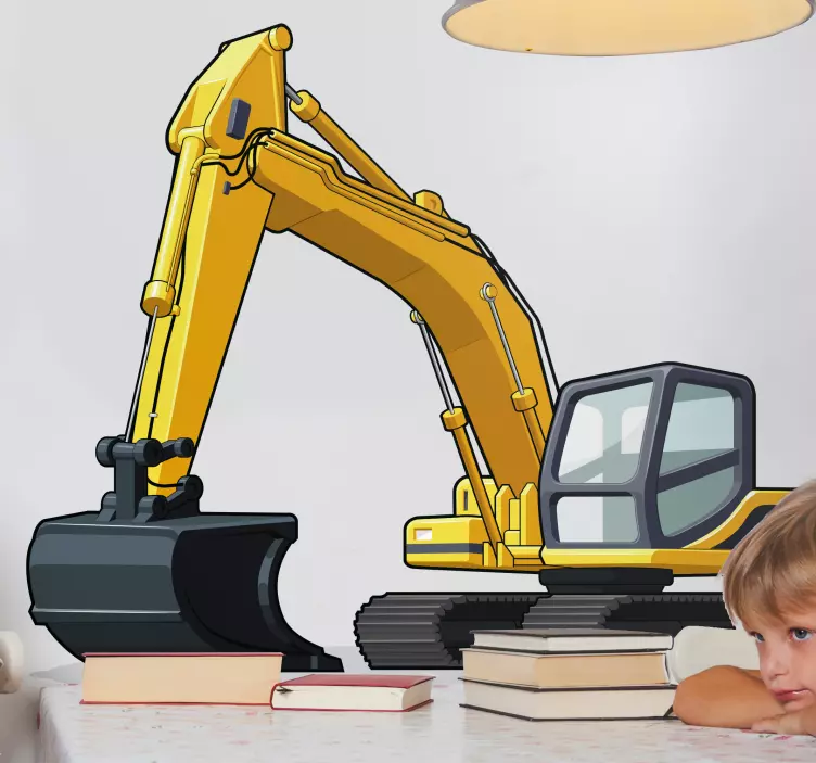 Object sticker bouwvoertuig illustratie - TenStickers