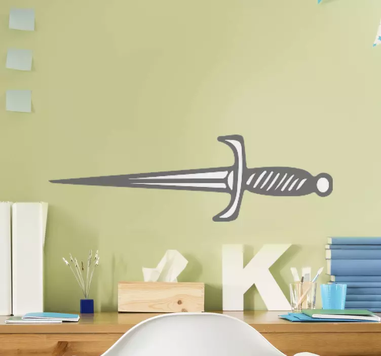 Object sticker gestileerde dolkomtrek - TenStickers