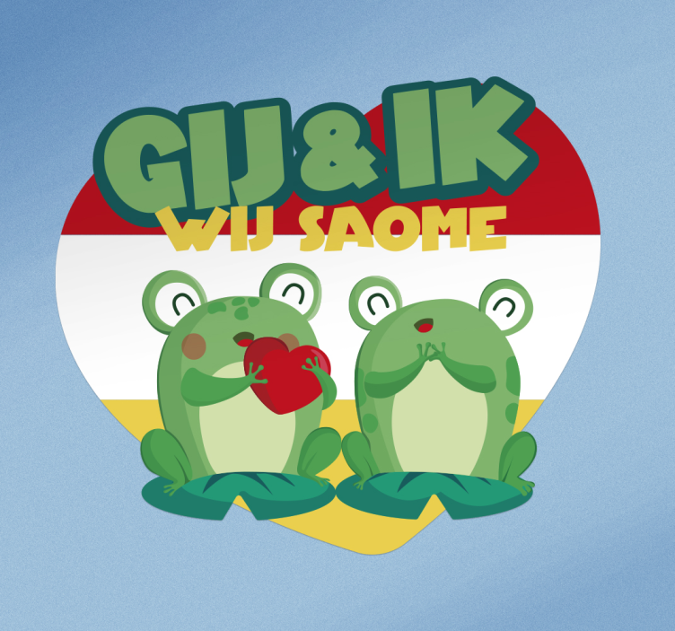 oeteldonk gij & ik feestdagen sticker - TenStickers