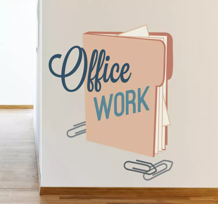 Office work bedrijf sticker - TenStickers