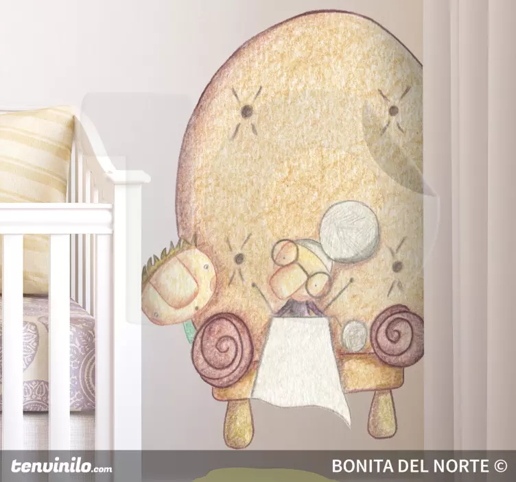 Oma breien sticker - TenStickers