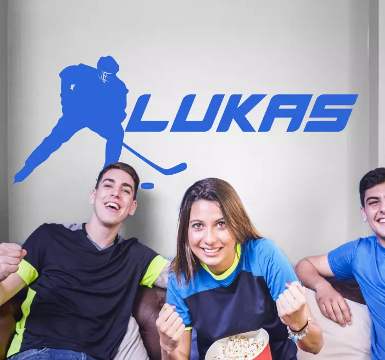 Op maat gemaakte hockeyinspiratie sport sticker - TenStickers