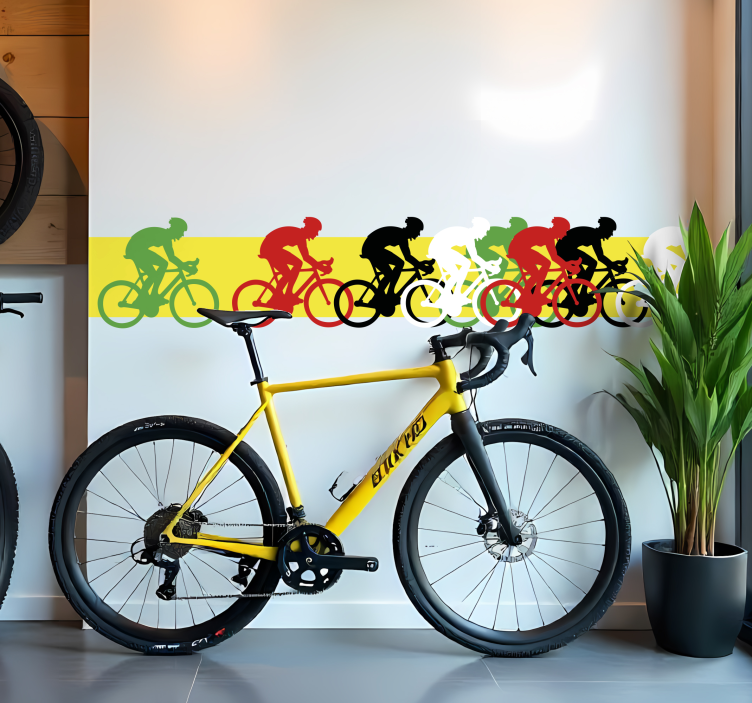 Pelotongrens fiets sticker - TenStickers