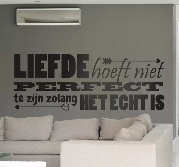 Perfecte liefde sticker - TenStickers