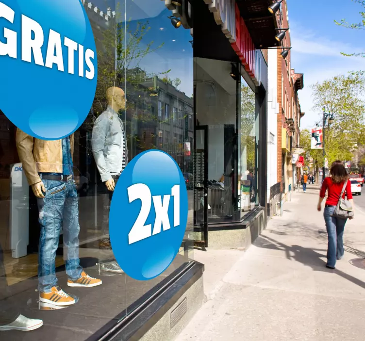Personaliseer jouw etalage sticker - TenStickers