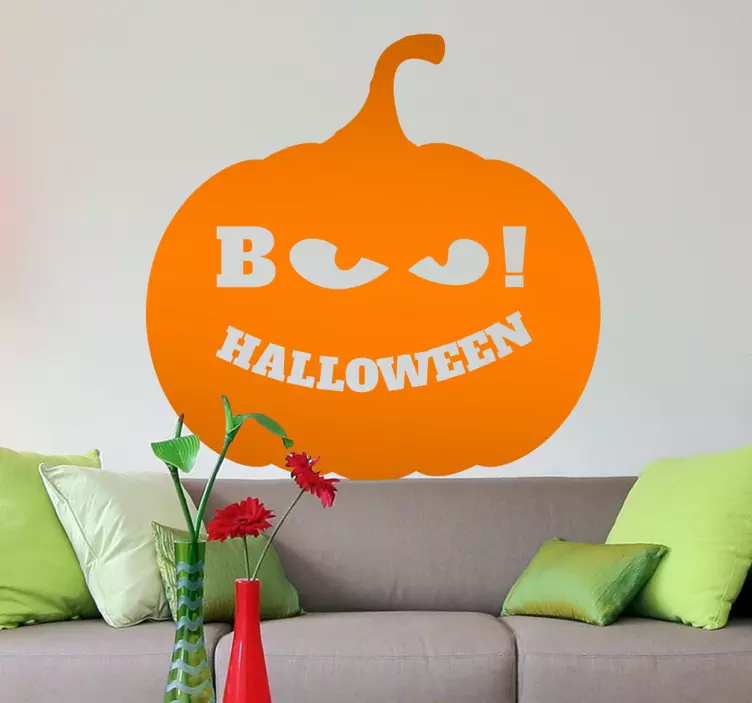 Pompoen halloween sticker - TenStickers