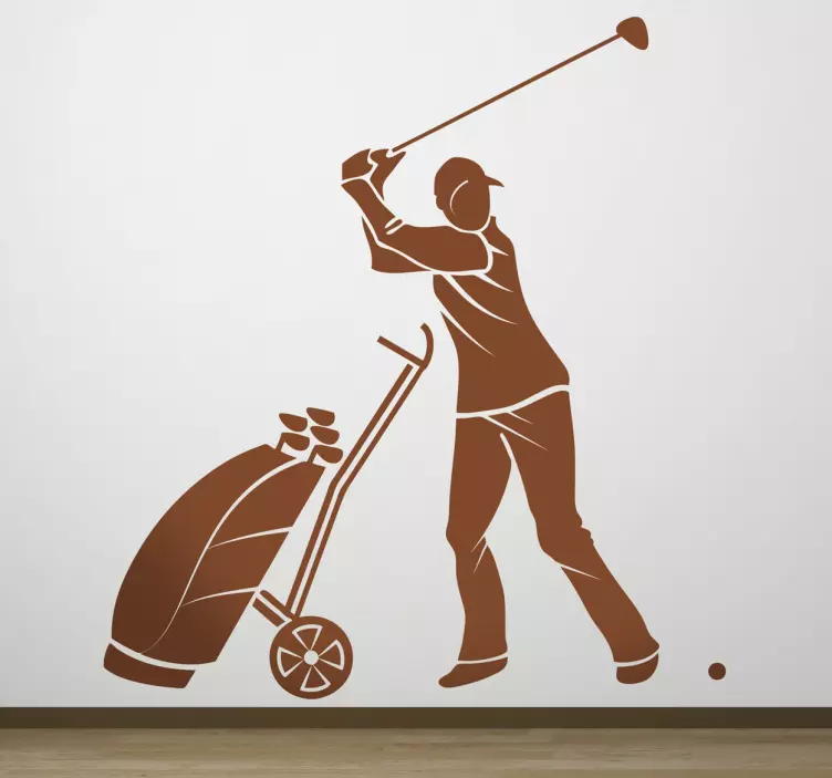 Professioneel golf sticker - TenStickers