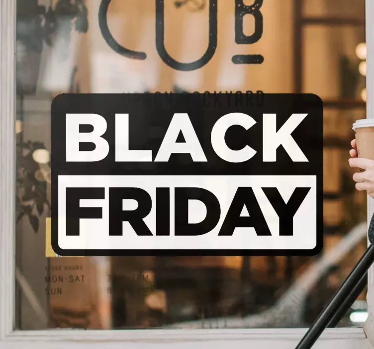 Promotionele uitverkoopwaarschuwing etalage sticker - TenStickers