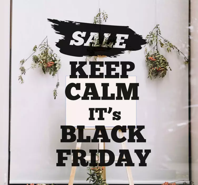 Promotionele verkoopvlag black friday sticker - TenStickers