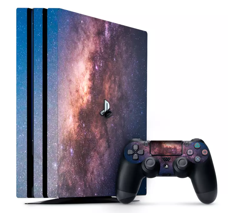PS4 sticker galaxy patroon - TenStickers