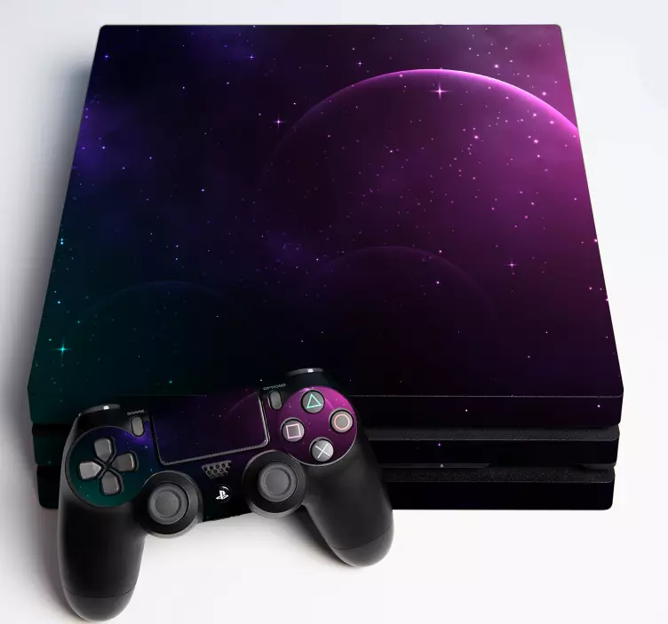 PS4 stickers Universum en melkweg - TenStickers