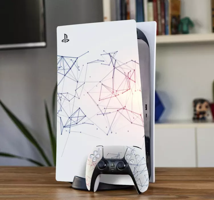 Ps5 sticker geometrische hedendaagse stijl - TenStickers
