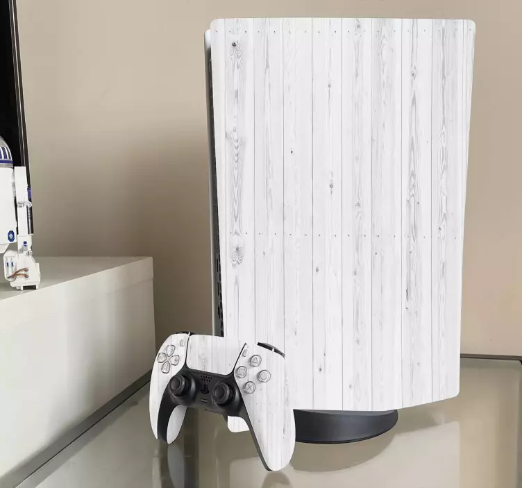 Ps5 sticker houten textuurafwerking - TenStickers