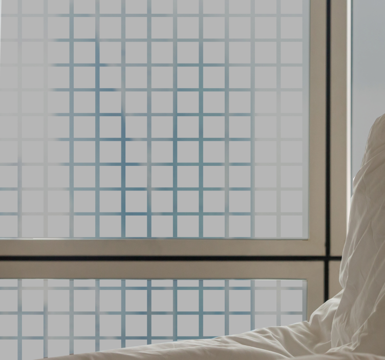 Raamfolie grijze vierkanten schaal - TenStickers